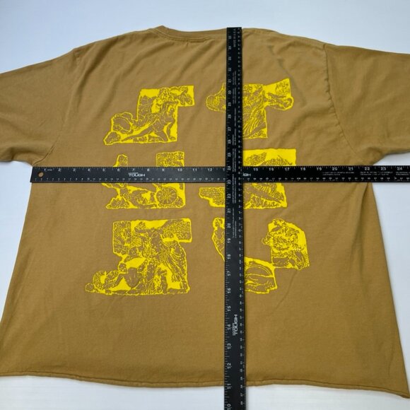 Stussy Shirt Women Large Spell Out Ancient Sculpture Crop Retro Hype Y2K Core Ex - Picture 14 of 15